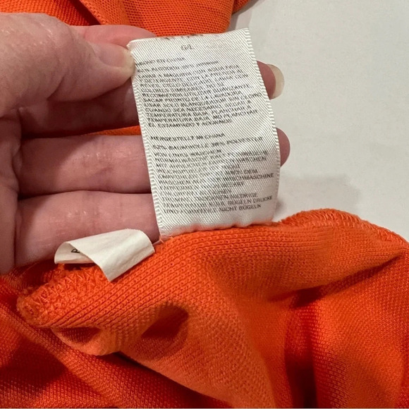 Nautica Men's Sustainably Crafted Classic-Fit Deck Polo Shirt - Orange - Picture 6 of 10